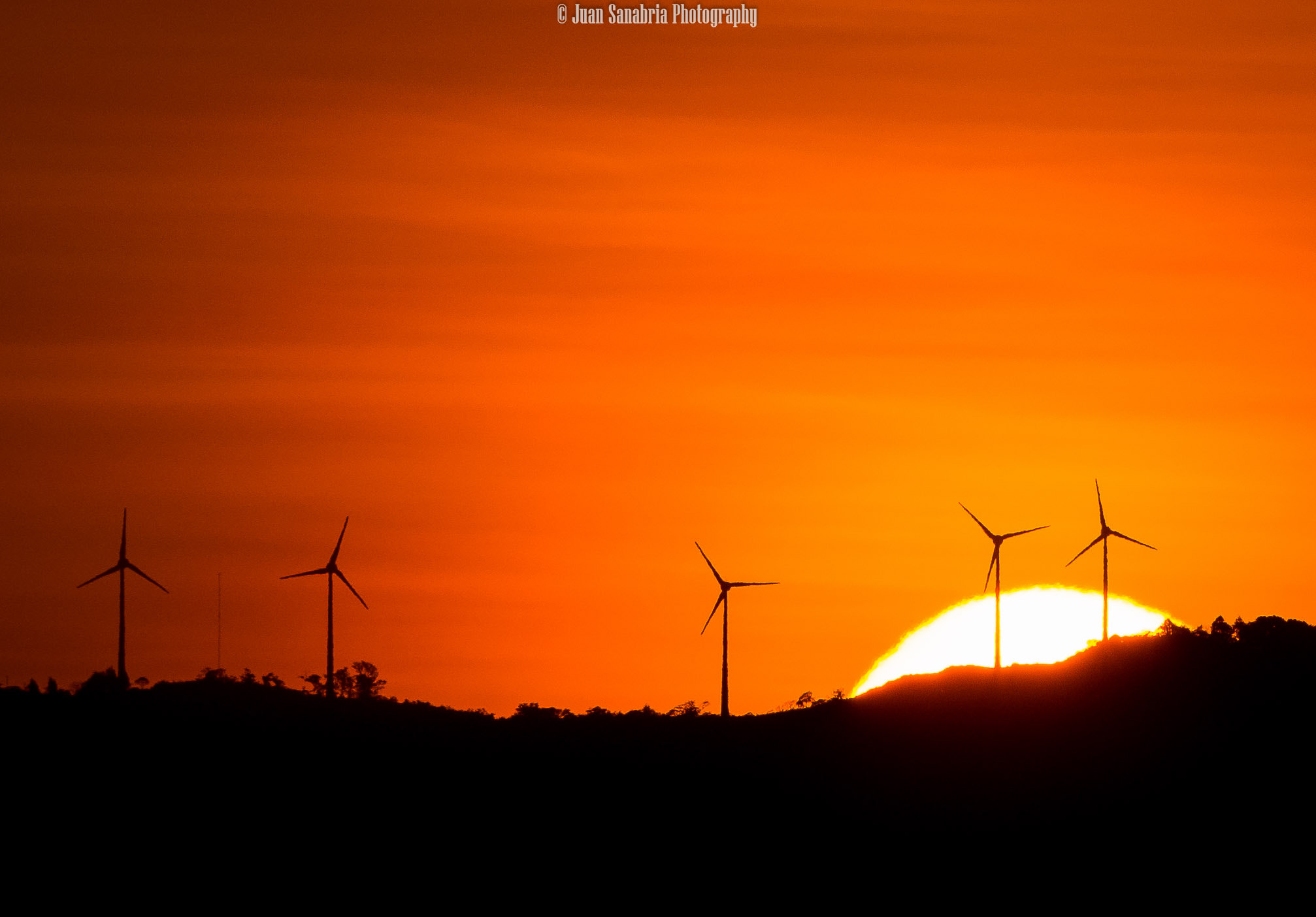 Nikon D7200 sample photo. Sunset over the windmills photography