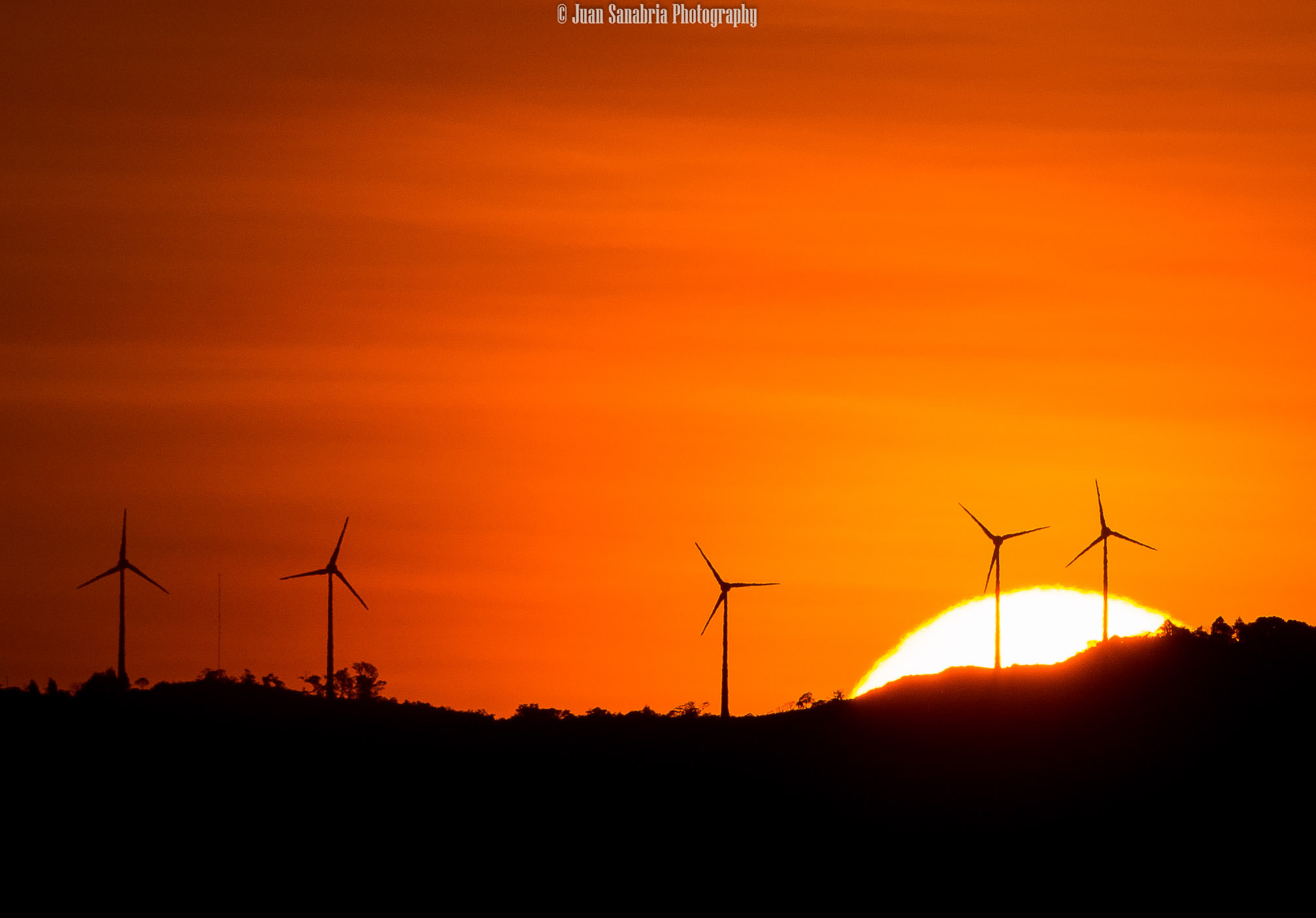 Nikon D7200 + Sigma 70-300mm F4-5.6 DG OS sample photo. Sunset over the windmills photography