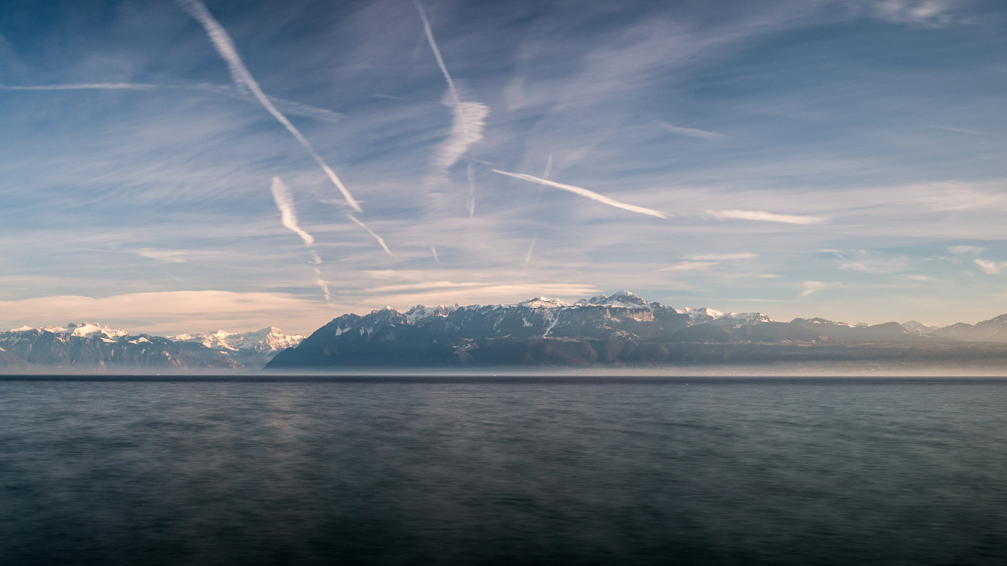 Panasonic Lumix DMC-GX7 + LUMIX G 20/F1.7 II sample photo. French alps from switzerland photography