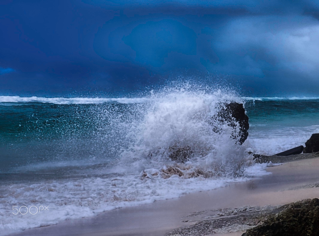 Olympus OM-D E-M1 sample photo. Sea wave, kandara beach, bali photography