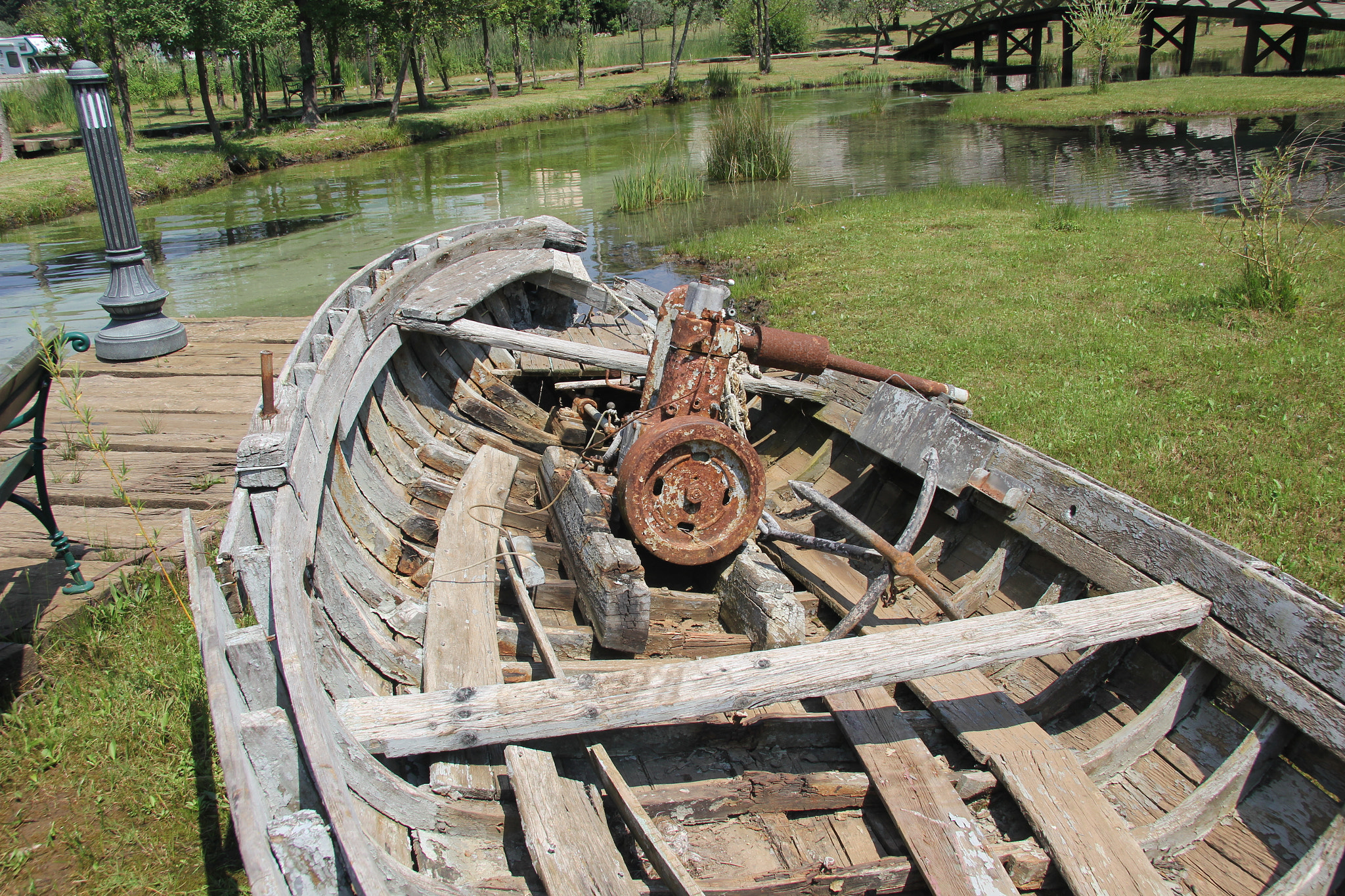 Canon EF-S 17-85mm F4-5.6 IS USM sample photo. Old fishing boat at kotor bay photography