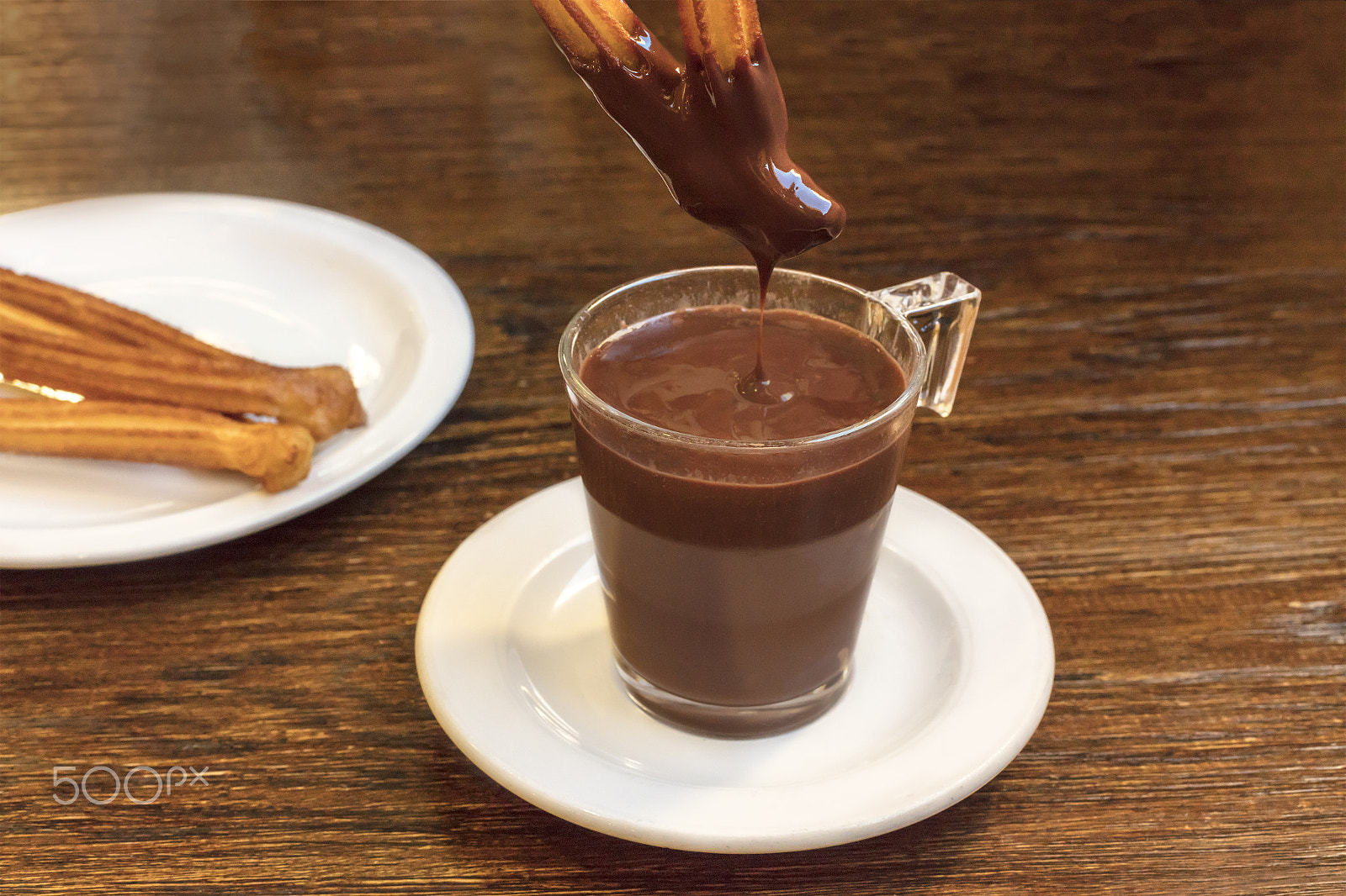 Canon EOS 5DS R sample photo. Photo of churros con chocolate, traditional spanish dessert photography