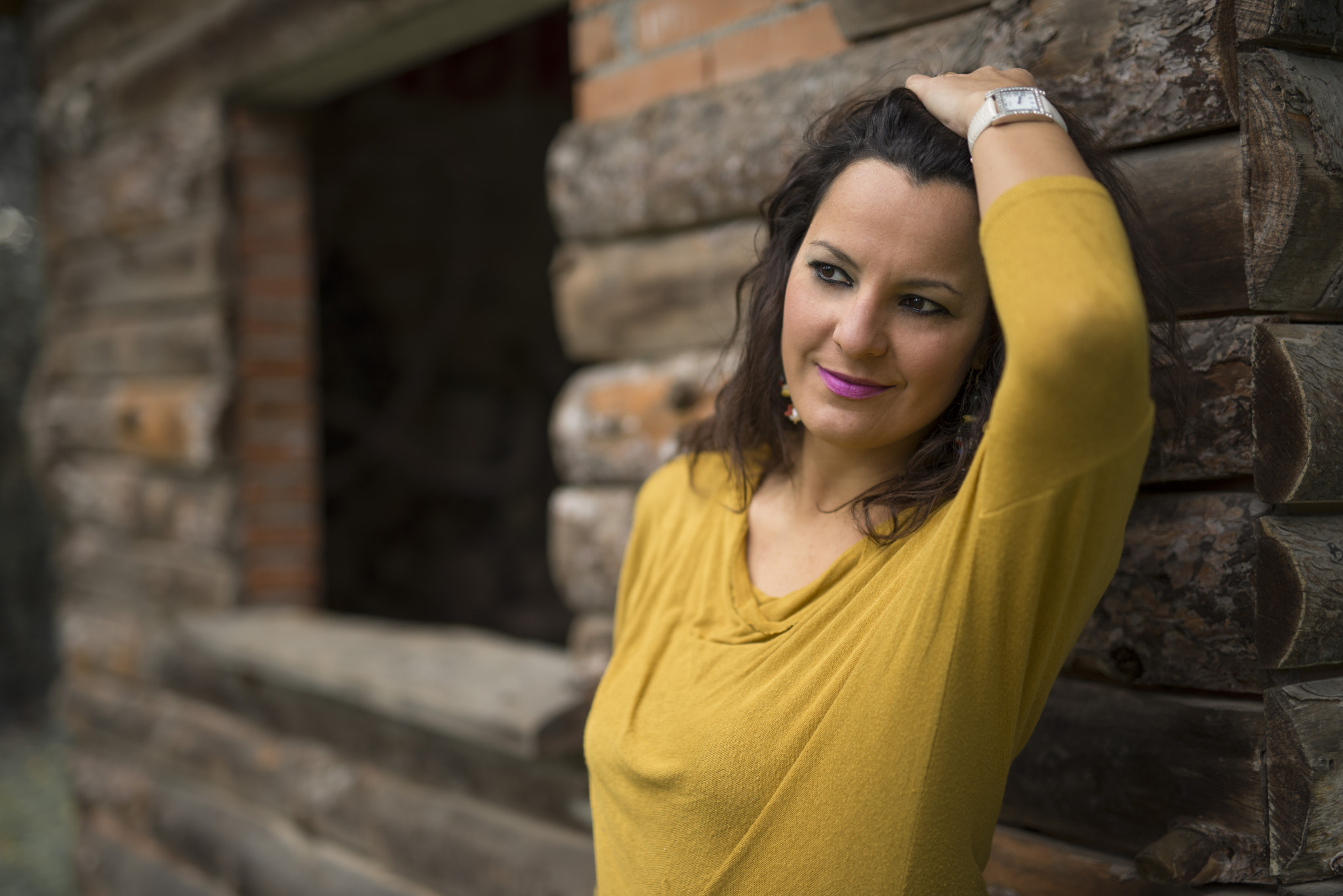 Nikon D610 + Sigma 50mm F1.4 DG HSM Art sample photo. Brunette in autumn.... photography