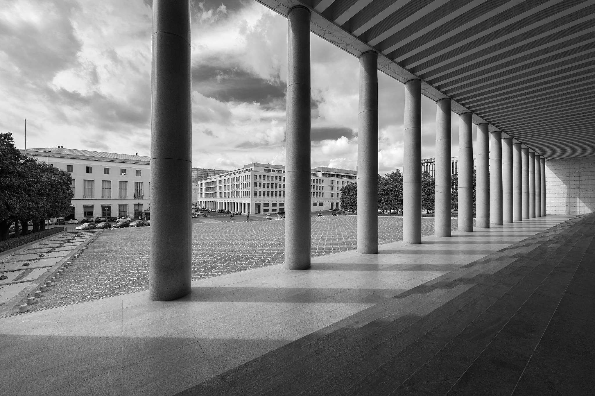 Nikon D3 sample photo. Palazzo dei congressi - roma eur photography