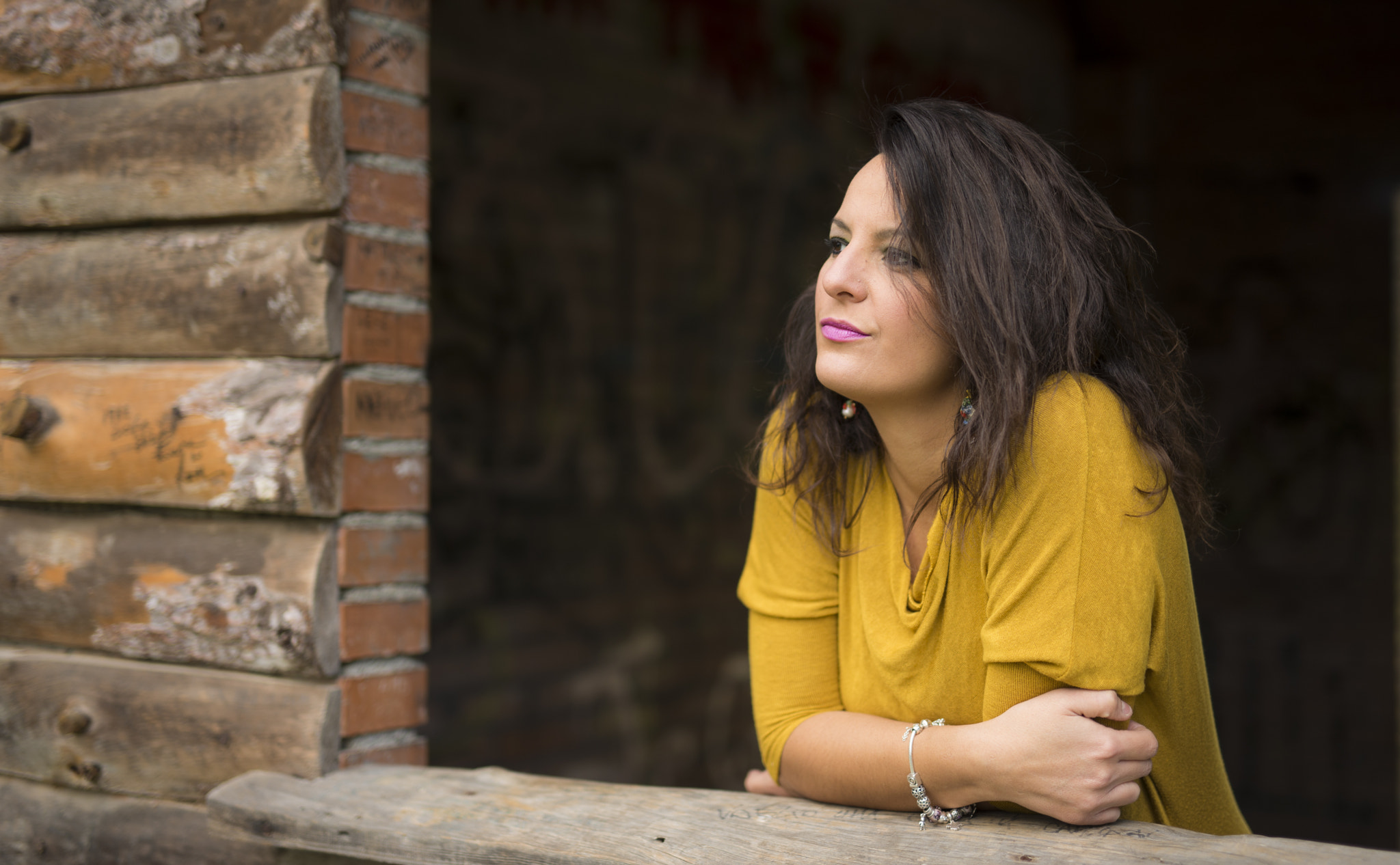 Nikon D610 + Sigma 50mm F1.4 DG HSM Art sample photo. Brunette in autumn.... photography