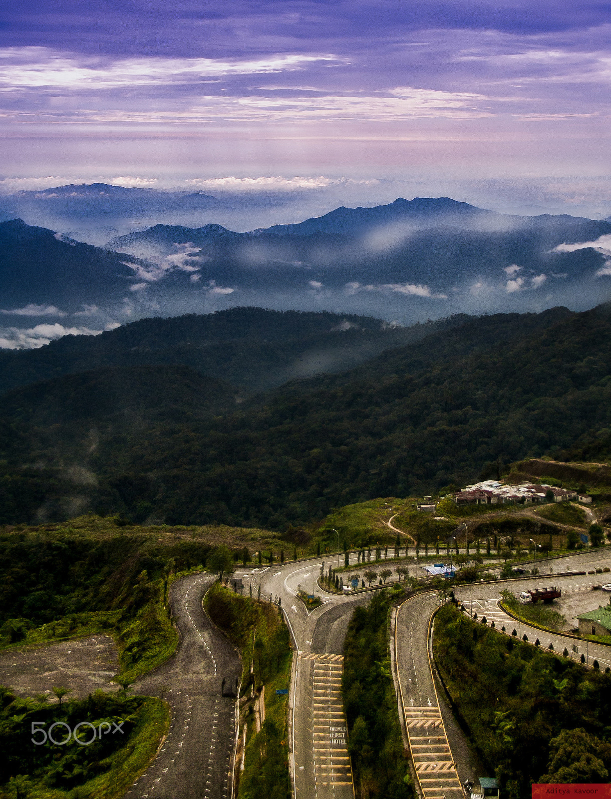 Canon EOS 1000D (EOS Digital Rebel XS / EOS Kiss F) sample photo. Sunrise in genting highlands, malaysia photography
