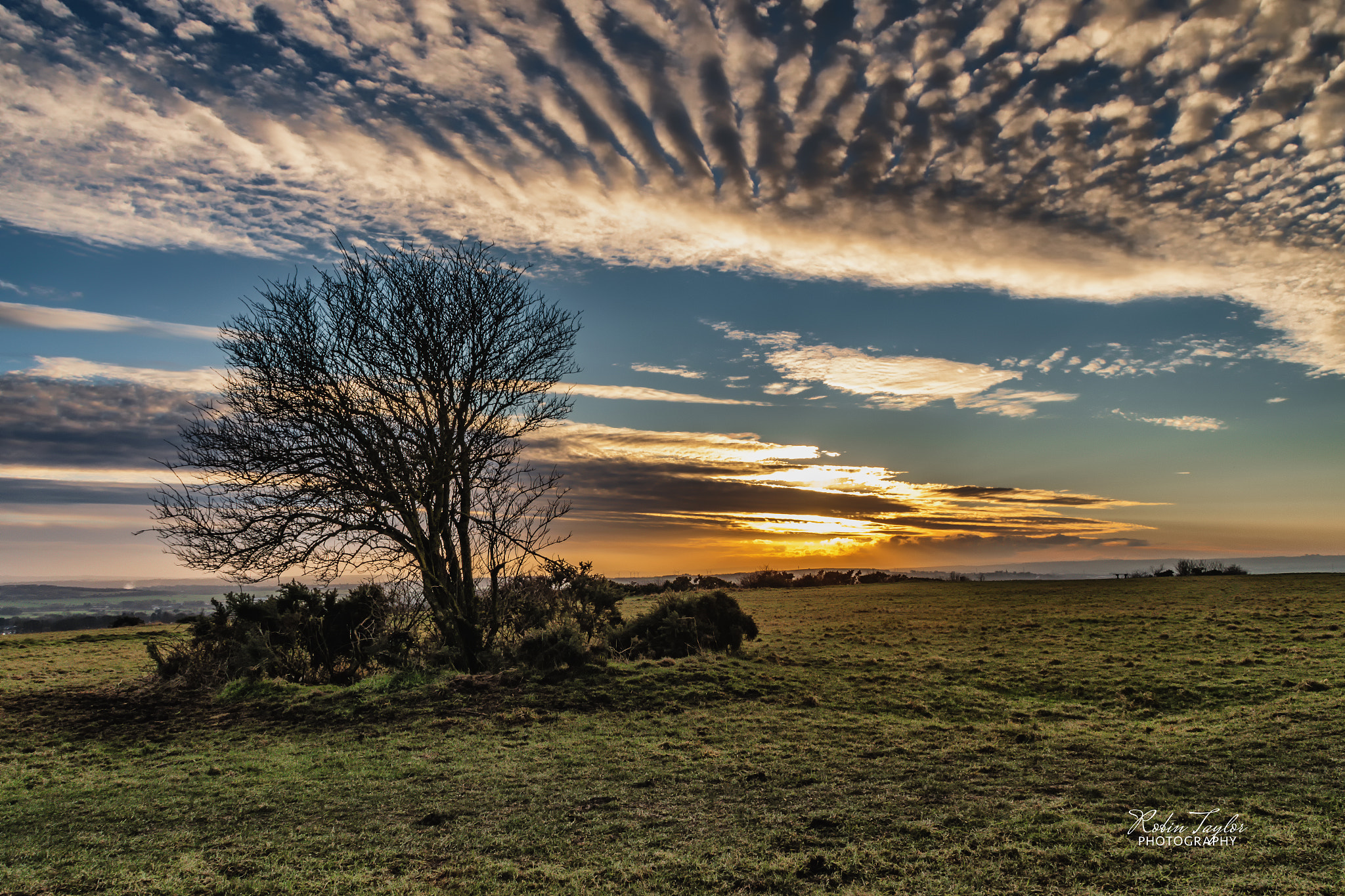 Pentax K-S1 sample photo. Sunset over cleadon hills photography
