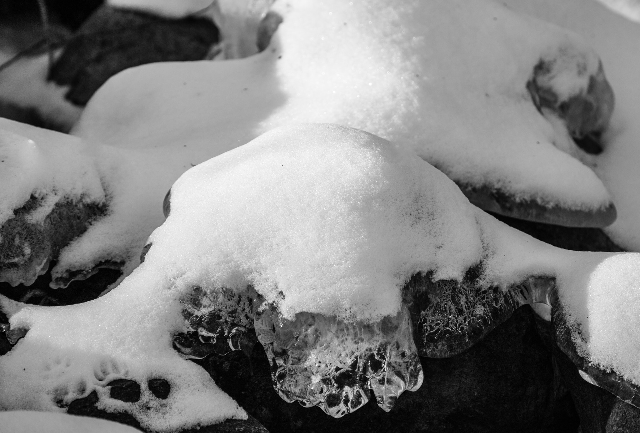 Tamron SP 35mm F1.8 Di VC USD sample photo. Cracked ice on stream photography