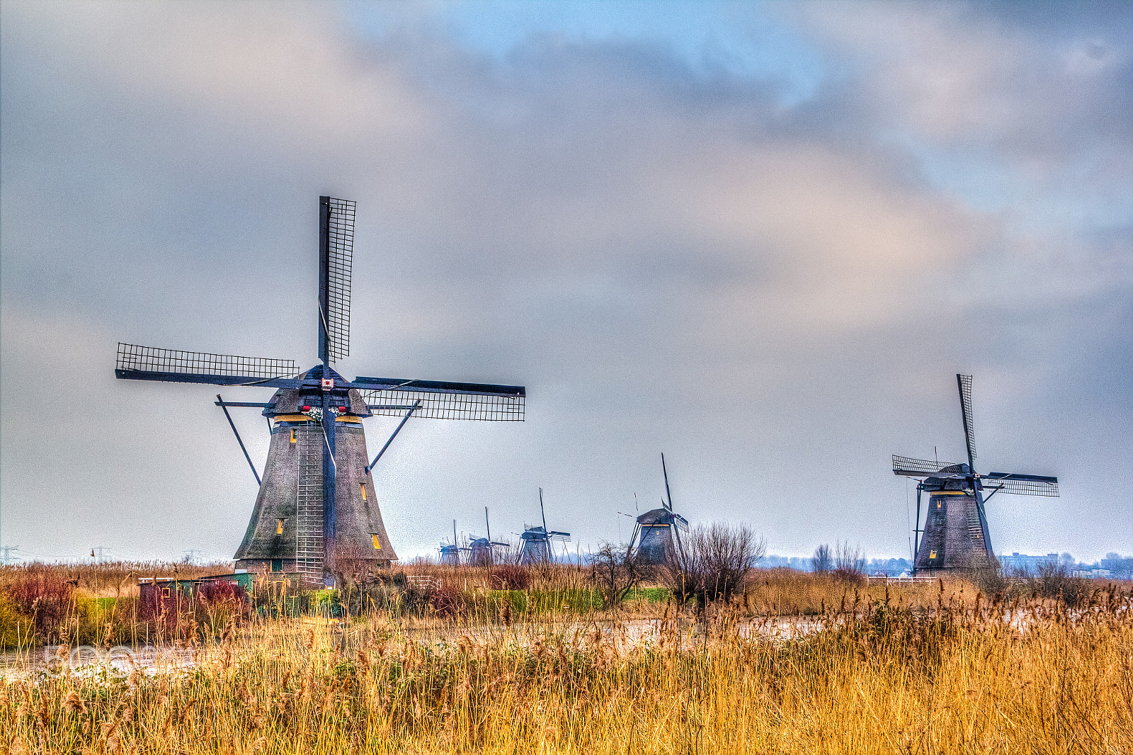 Canon EOS 60D sample photo. Windmills kinderdijk photography