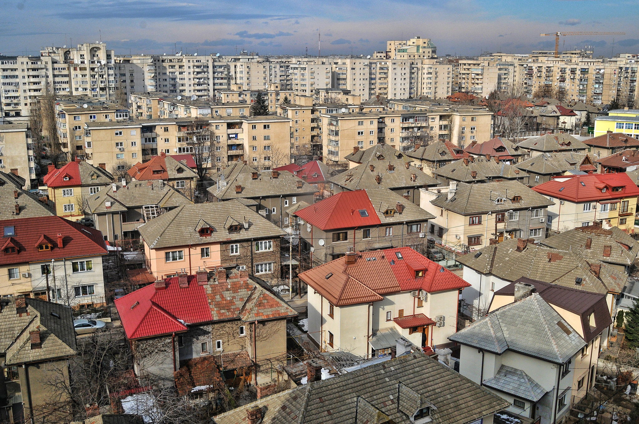 Nikon D300 sample photo. Neighborhood seen from atop photography