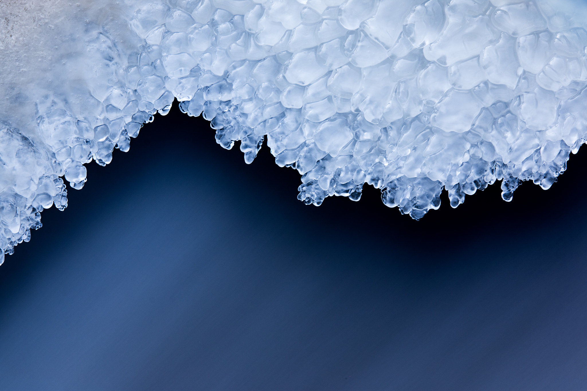 Sigma 70-200mm F2.8 EX DG OS HSM sample photo. Blue ice on the pelican river photography