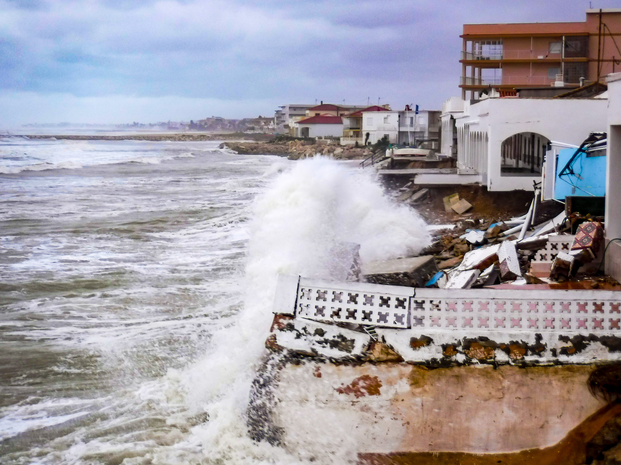 Fujifilm FinePix XP90 XP91 XP95 sample photo. A huge storm is hitting the spanish coast. photography