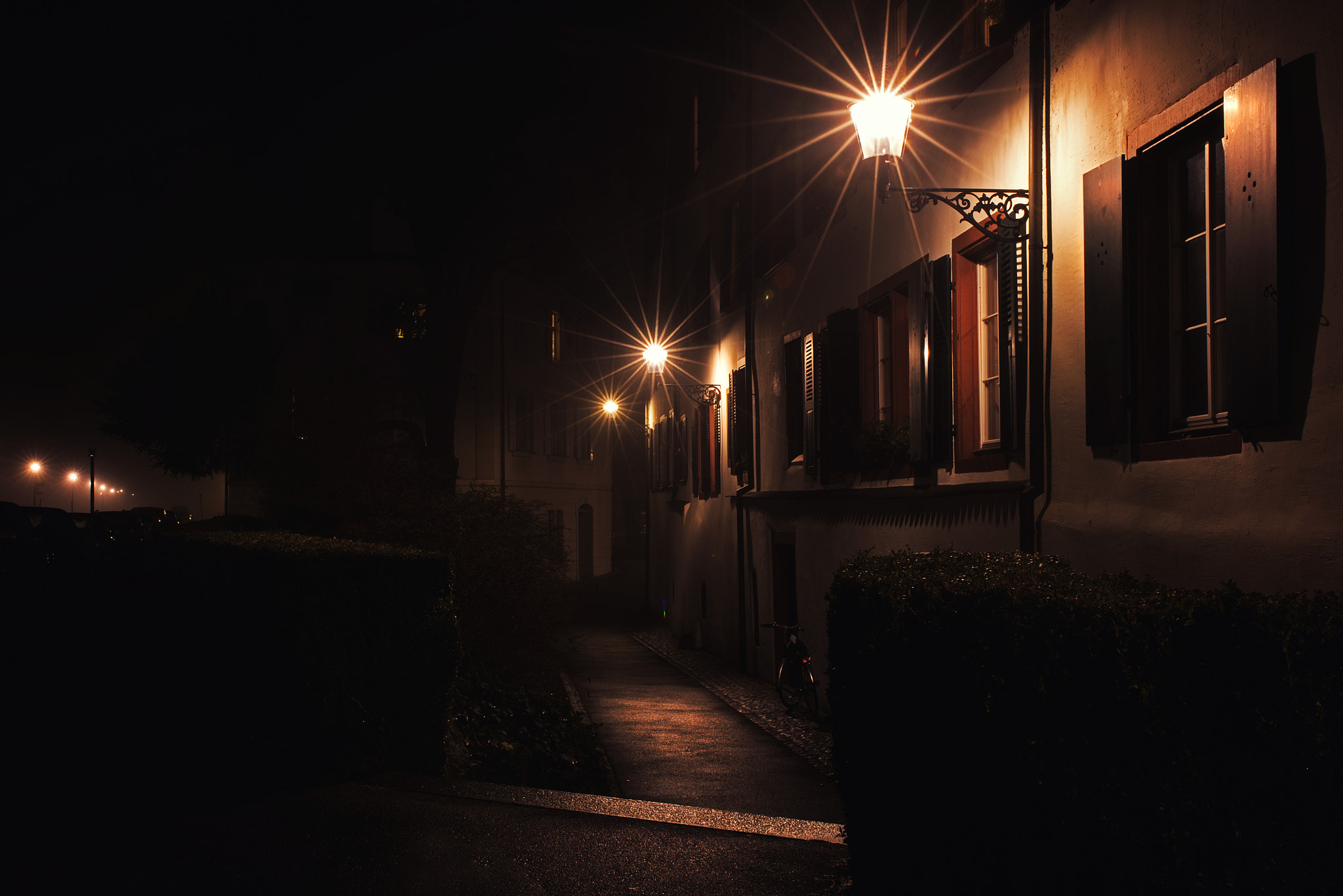 Sigma 24-70mm F2.8 EX DG Macro sample photo. Basel by night photography