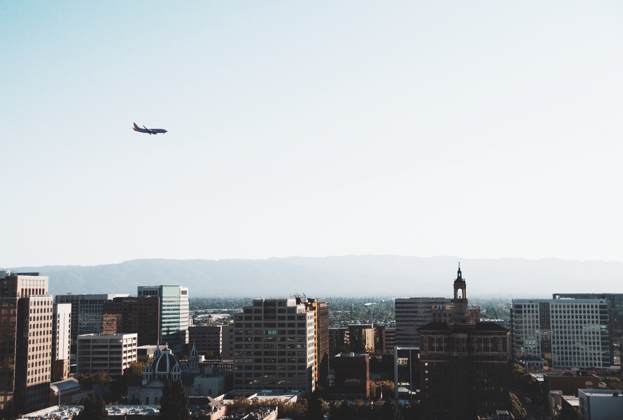 Sony DT 16-105mm F3.5-5.6 sample photo. Morning. airplane photography
