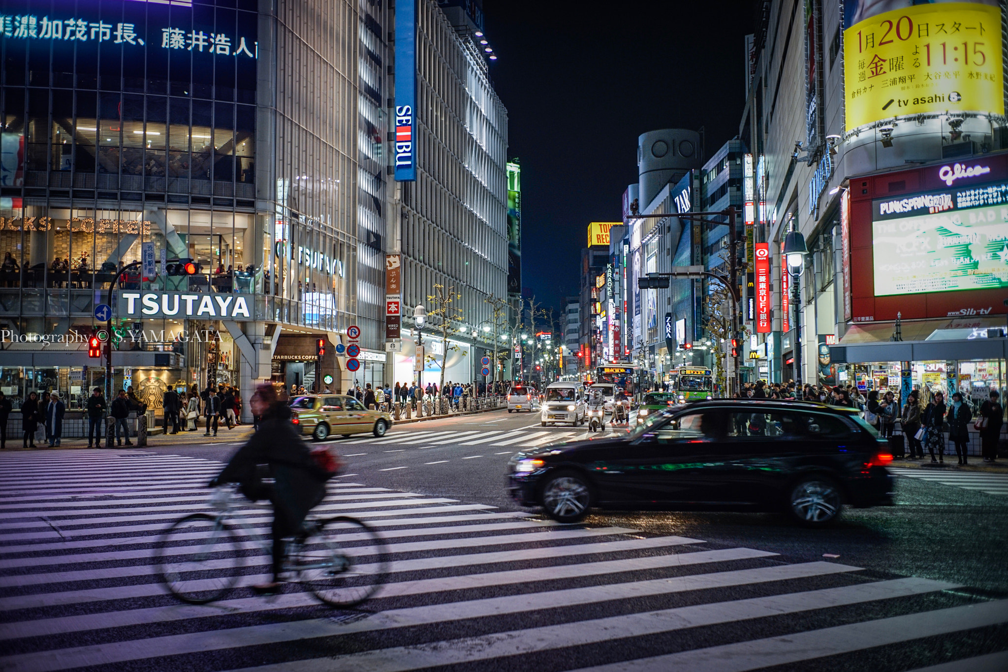 Sony a7 II sample photo. Shibuya night photography