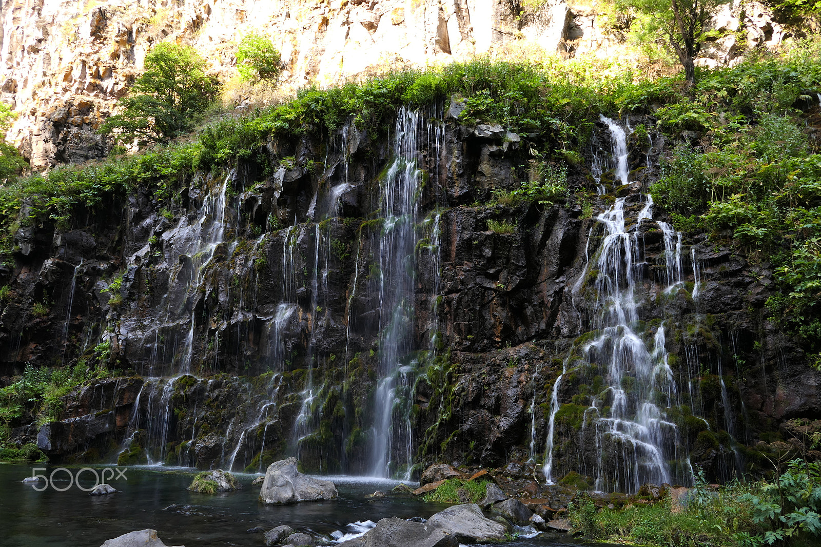 Panasonic DMC-TZ110 sample photo. Waterfalls in dashbashi canyon, georgia photography