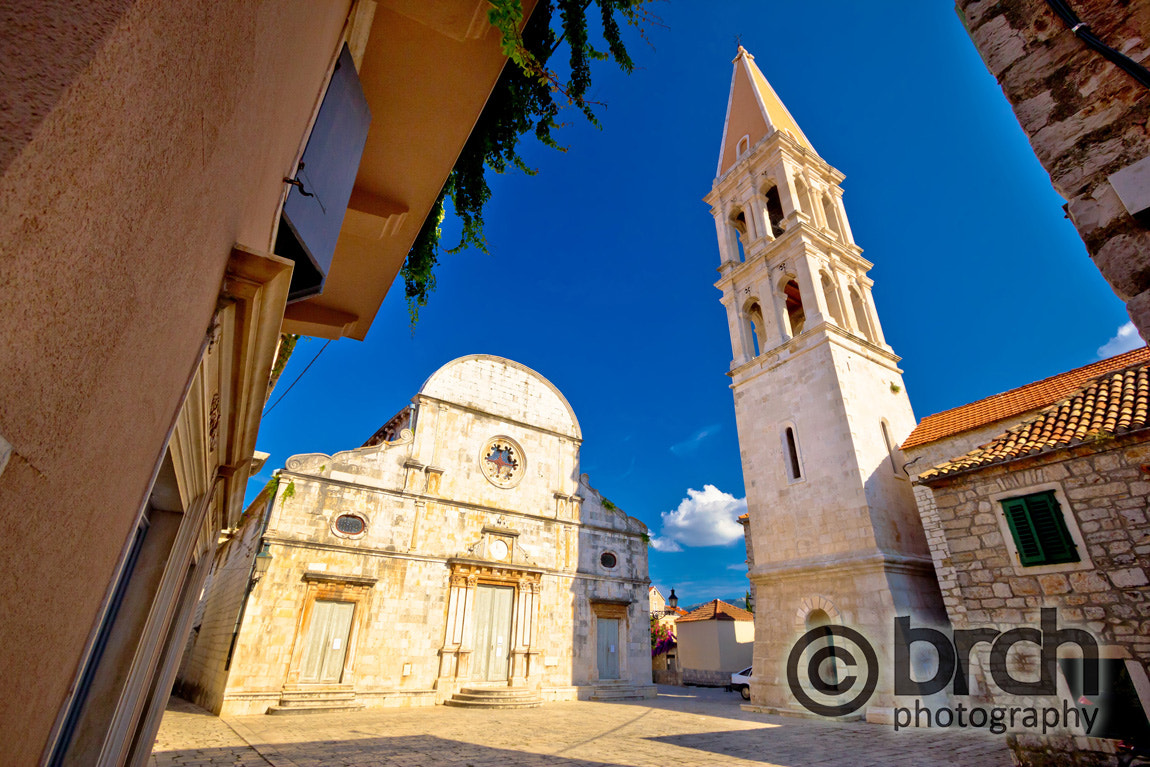 Canon EF-S 10-22mm F3.5-4.5 USM sample photo. Stari grad, island of hvar old stone square photography