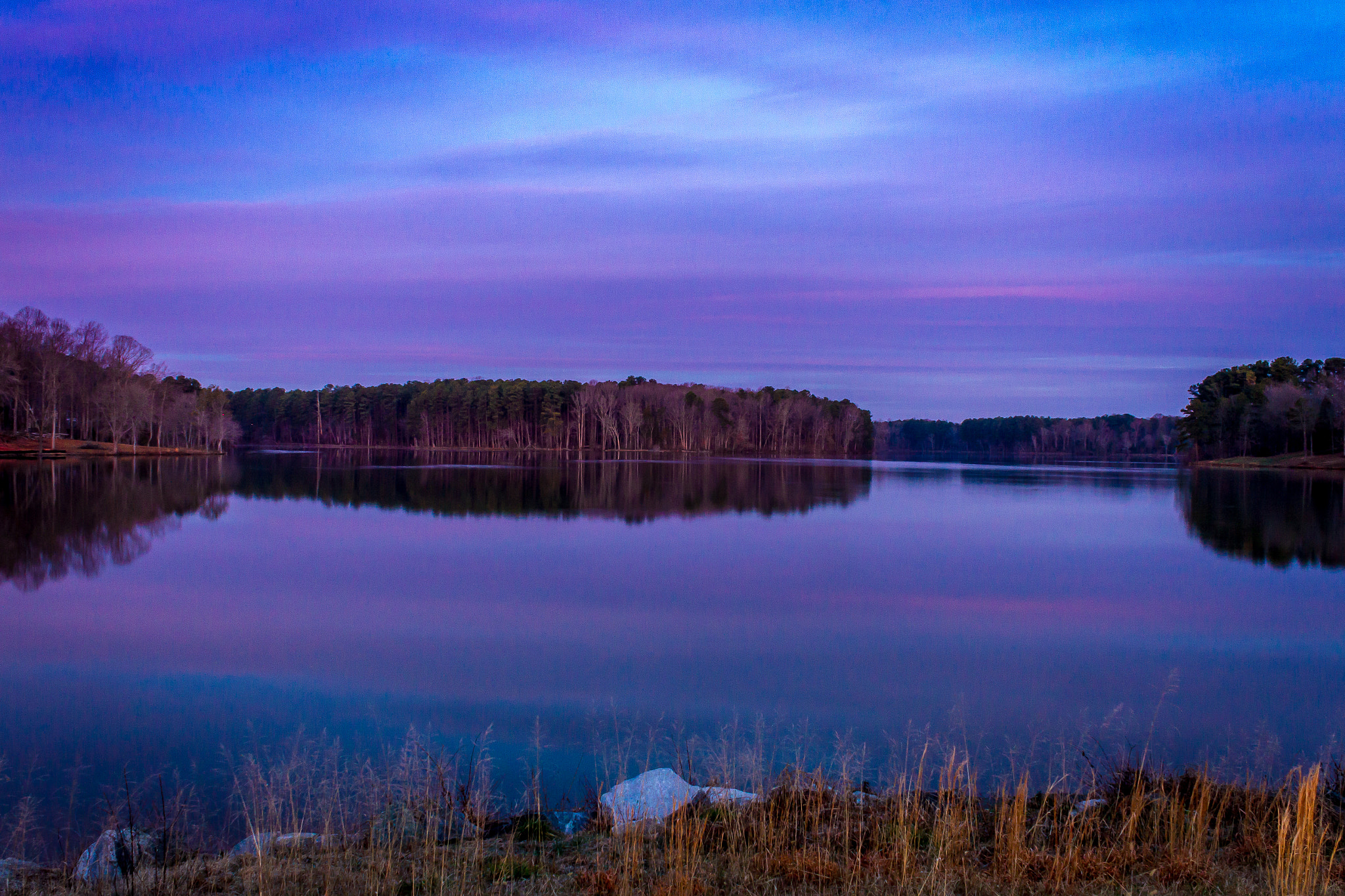 Canon EF-S 18-55mm F3.5-5.6 IS sample photo. Kannapolis lake sunrise photography