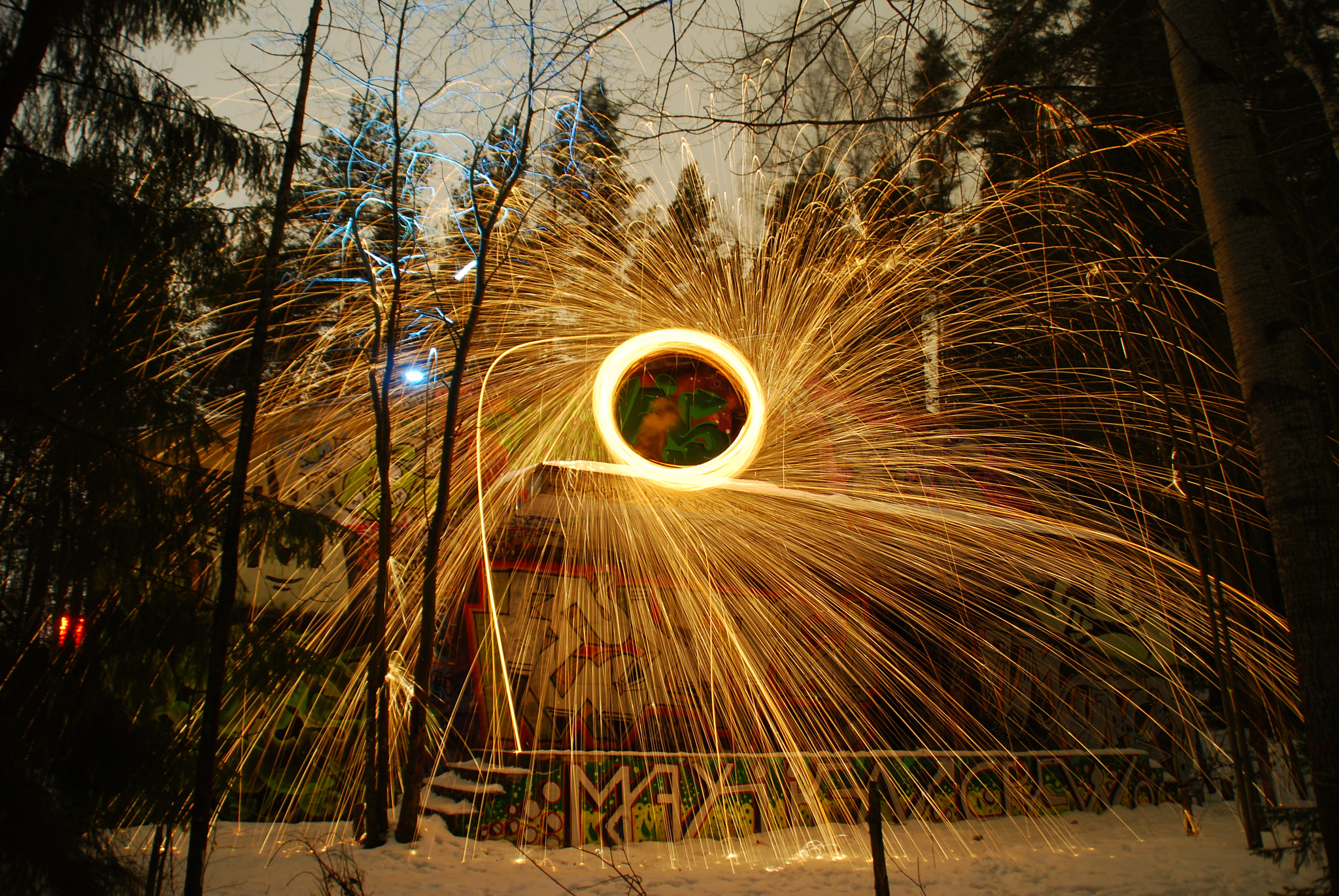 Nikon D60 sample photo. Graffiti shrine photography