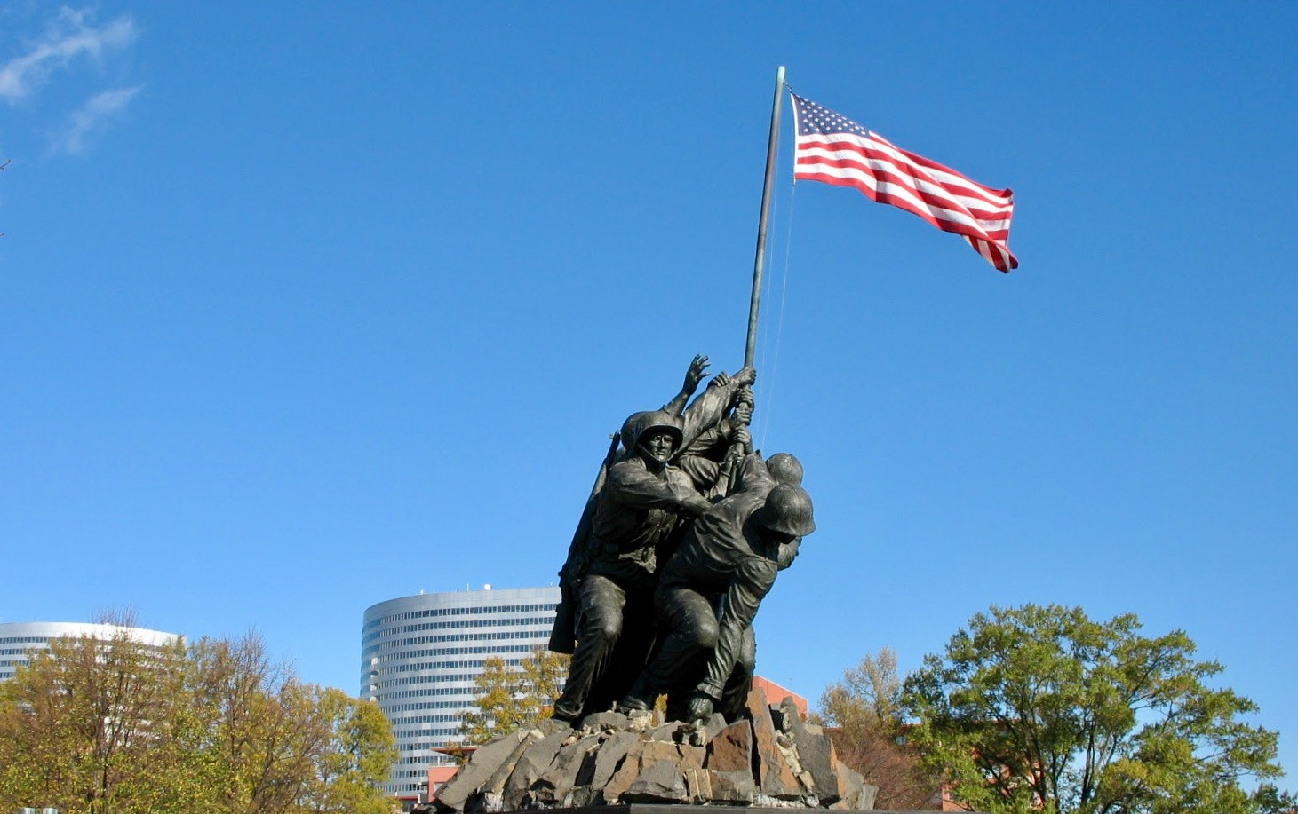 Canon POWERSHOT A610 sample photo. The iwo jima statue at marine corps war memorial, washington, dc, usa photography