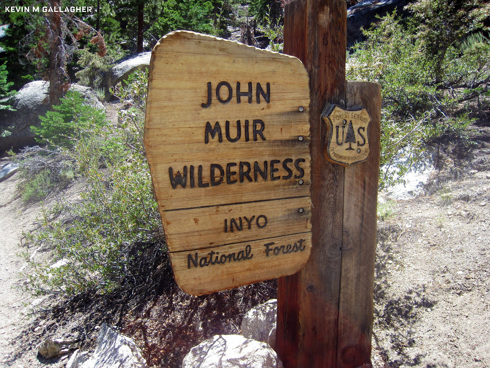 Canon PowerShot SD1200 IS (Digital IXUS 95 IS / IXY Digital 110 IS) sample photo. John muir wilderness sign o photography