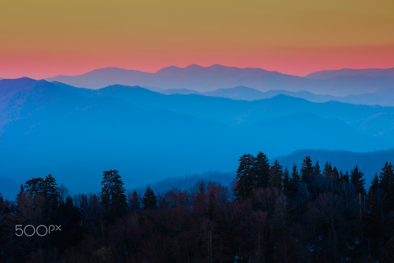Canon EOS 5DS R sample photo. Newfound gap sunrise photography