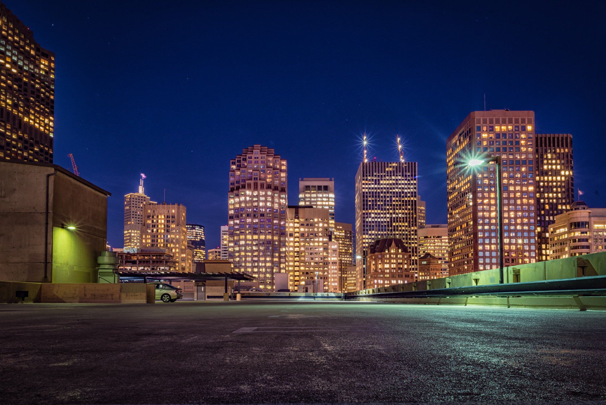 Nikon D750 + Nikon AF Nikkor 24mm F2.8D sample photo. Atop the parking garage photography