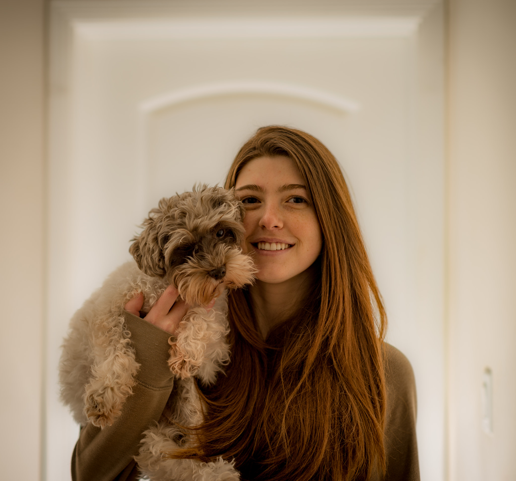 Sony a7 II + Canon EF 50mm F1.2L USM sample photo. A girl and her dog photography