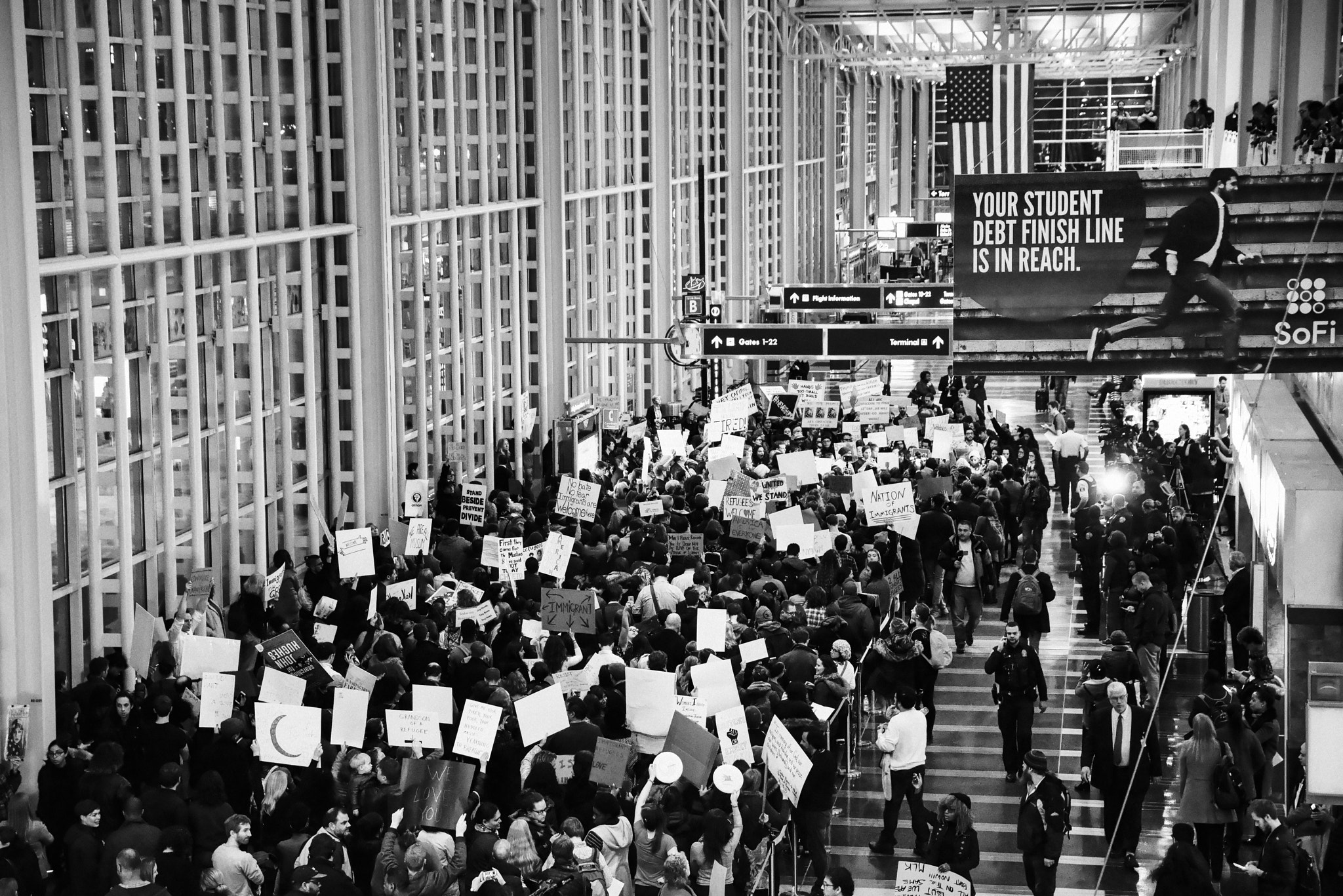 A Protest Broke Out Under the Student Debt Finish Line!