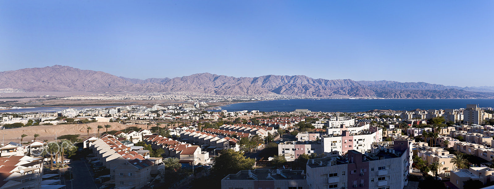 Nikon D800E + Sigma 35mm F1.4 DG HSM Art sample photo. Panorama d'eilat akaba photography