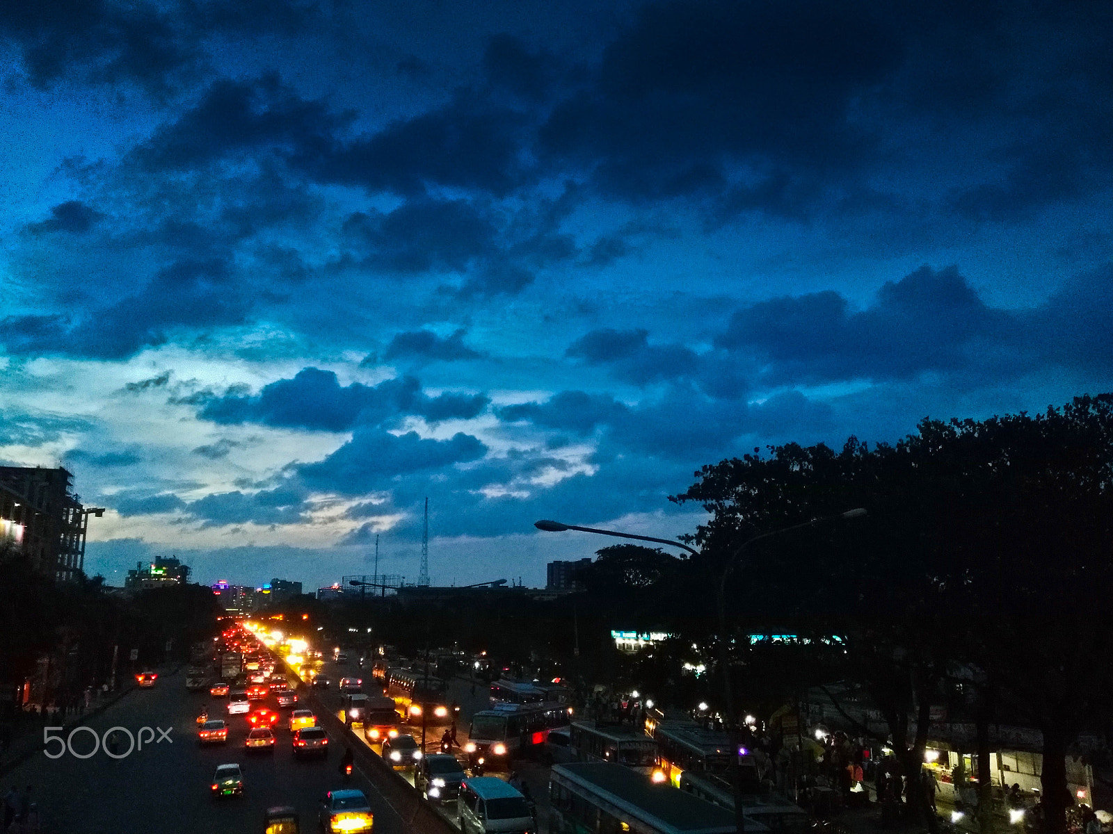 HUAWEI GR5 sample photo. Blue evening photography