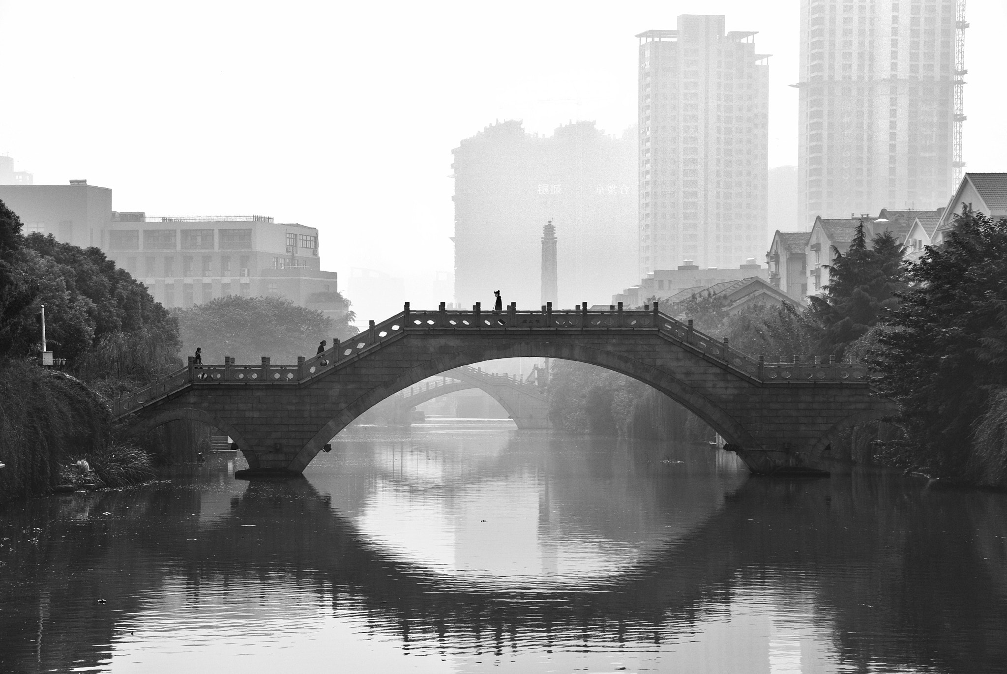 Pentax K20D sample photo. Bridge in wuxi photography