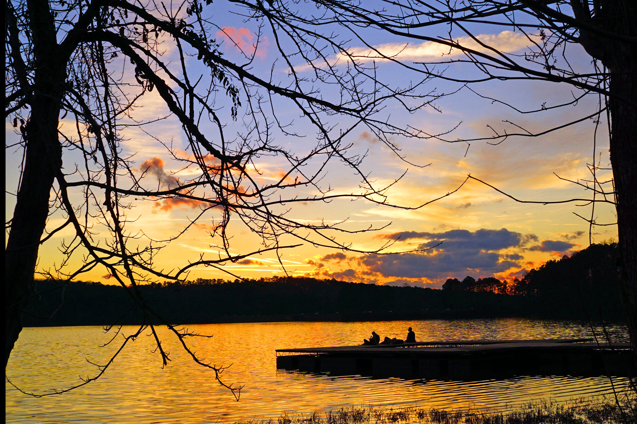 Sony a6000 sample photo. February sunset over lake acworth photography