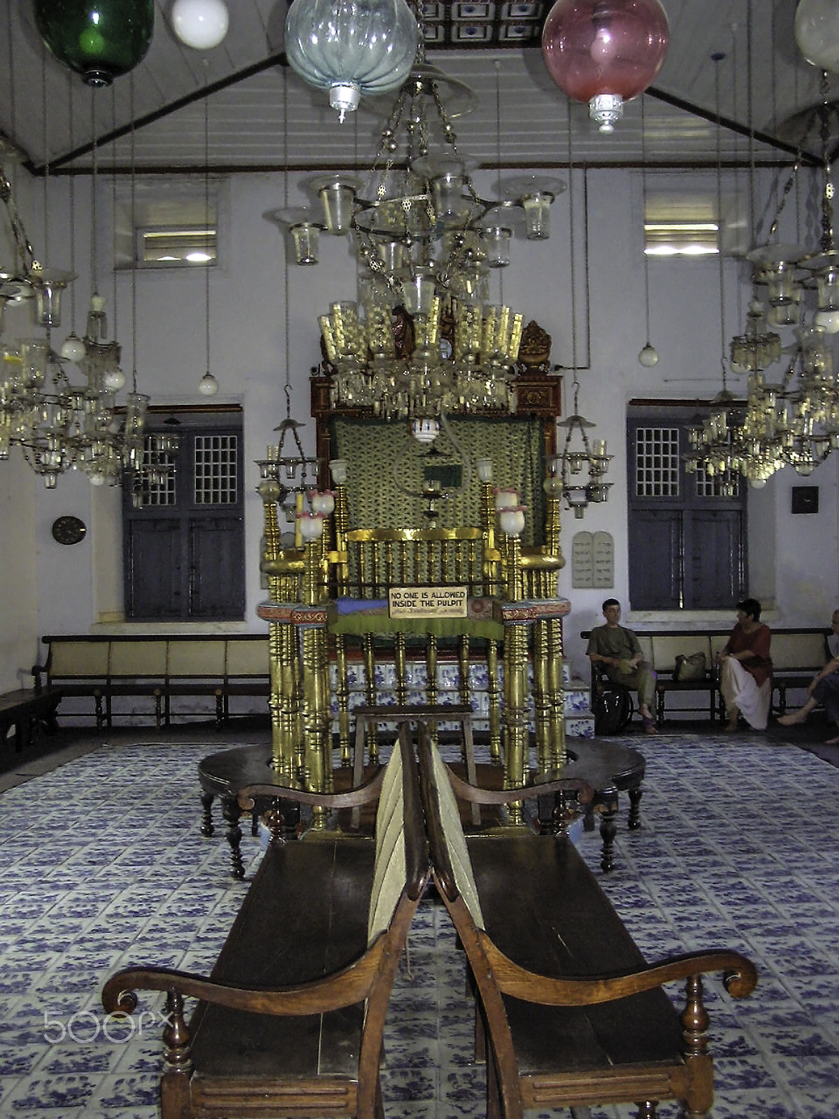 Olympus C750UZ sample photo. The pulpit inside the historic jewish synagogue in cochin, keral photography