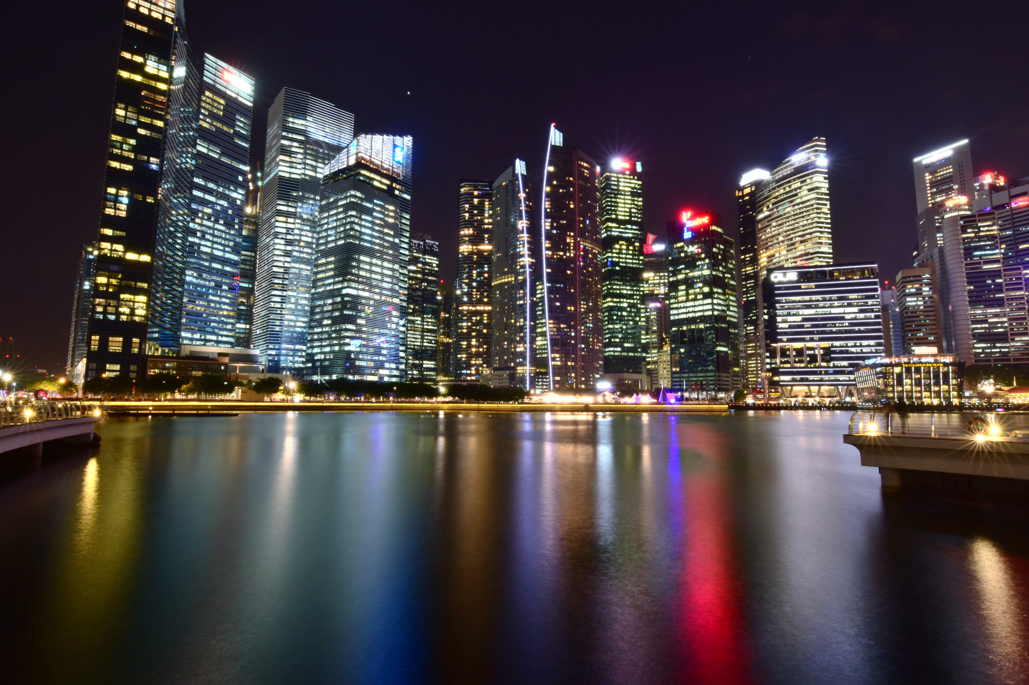 Nikon D5500 sample photo. Night @ marina bay photography