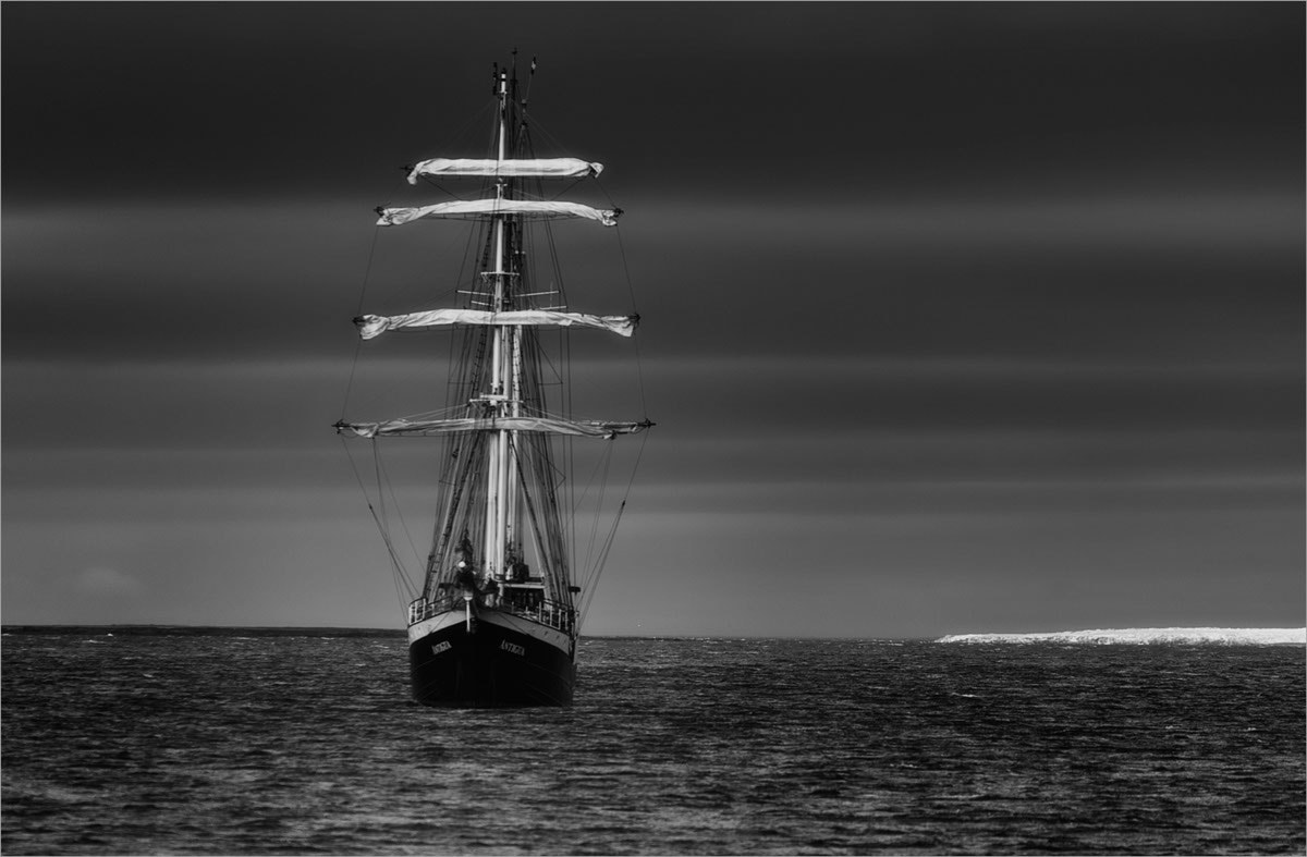 Nikon D800 sample photo. Sailship antigua @ svalbard photography