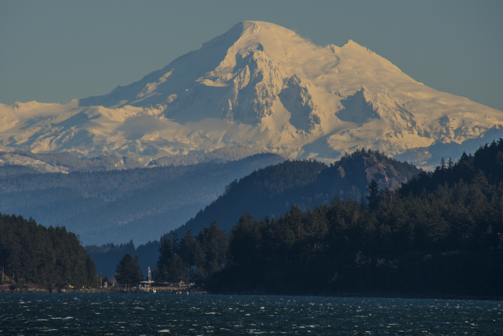 Nikon D500 sample photo. Mount baker from the san juan islands photography