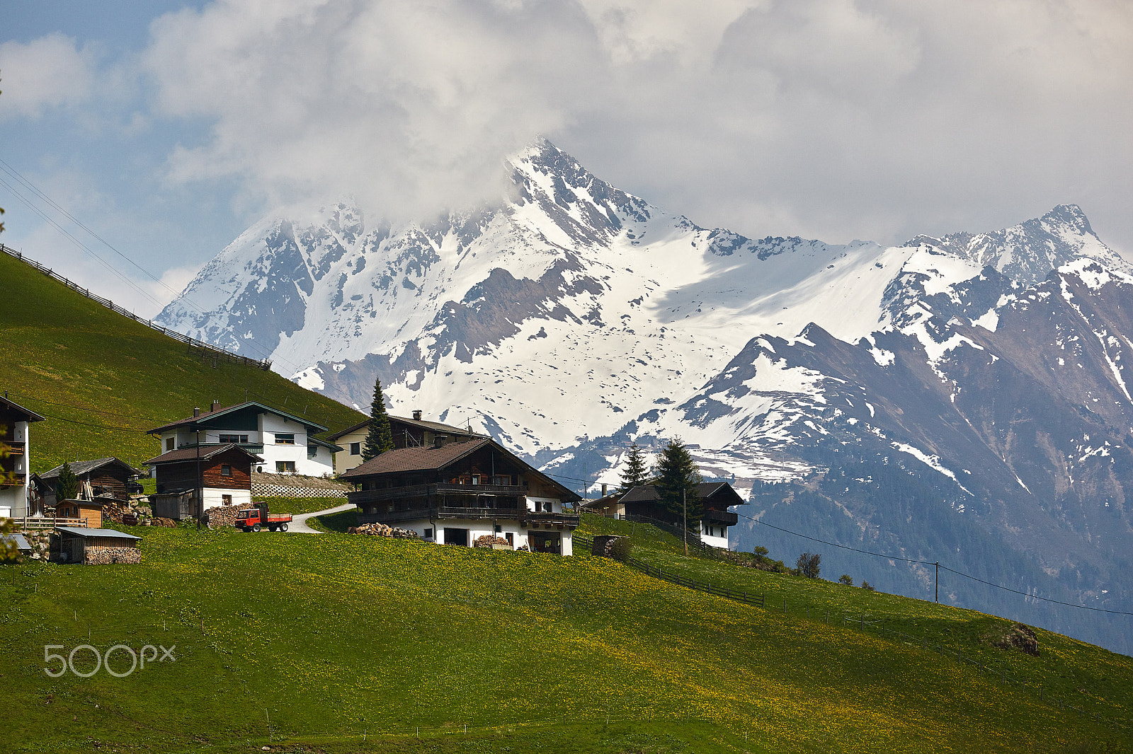 Canon EF 70-200mm F4L IS USM sample photo. Spring in the alps photography