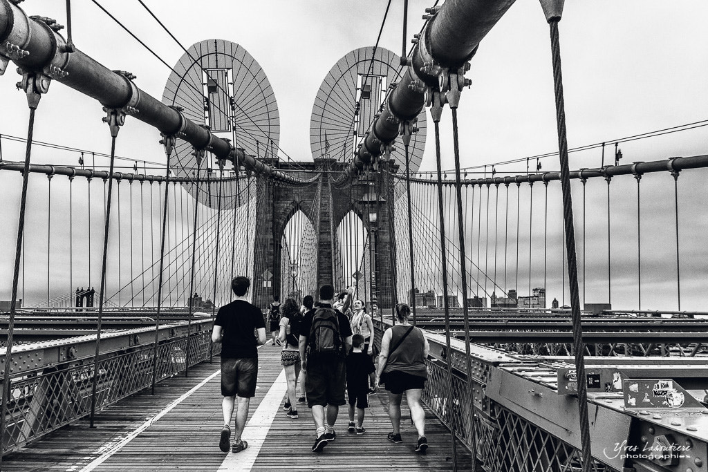 Nikon D7100 + Sigma 17-70mm F2.8-4 DC Macro OS HSM sample photo. Brooklyn bridge photography