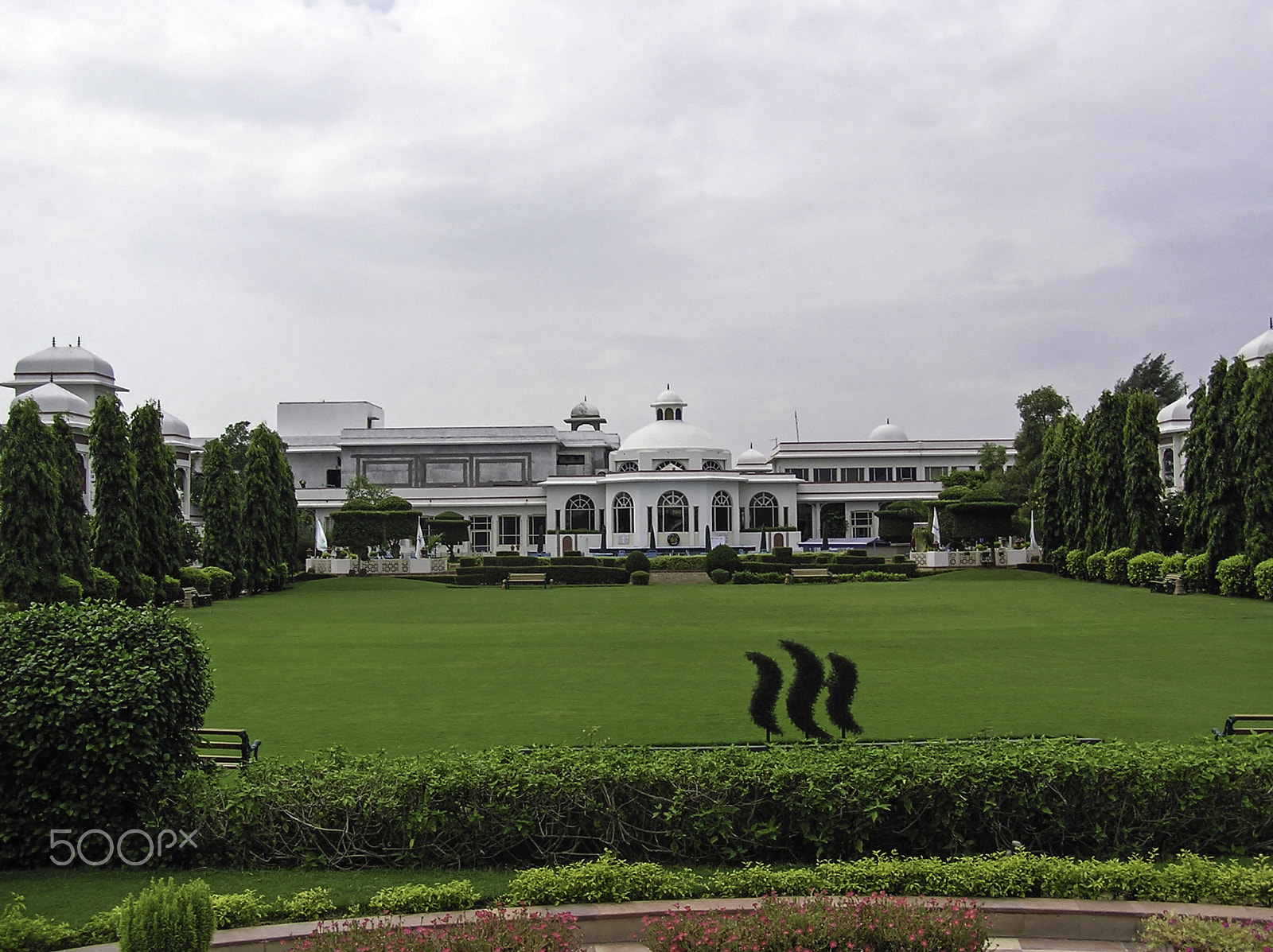 Olympus C750UZ sample photo. The striking architecture of this white building in manesar photography