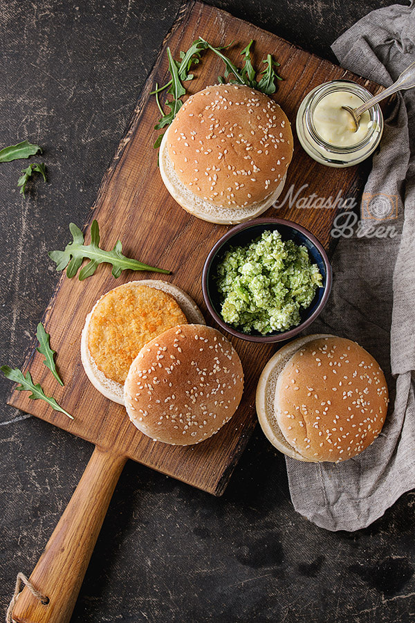 Canon EOS 700D (EOS Rebel T5i / EOS Kiss X7i) + Canon EF 70-200mm F4L IS USM sample photo. Ingredients for making vegan burger photography