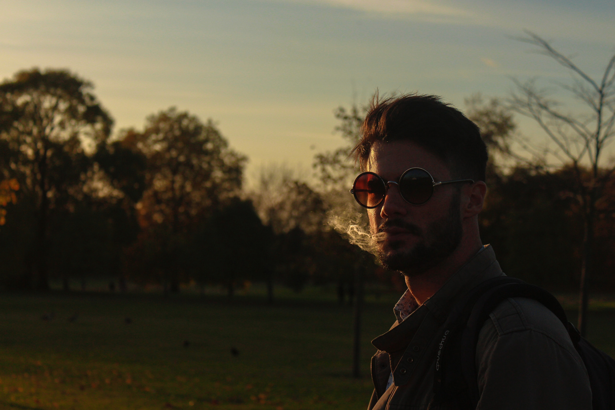 Canon EF-S 18-55mm F3.5-5.6 IS sample photo. Smoke hyde park photography
