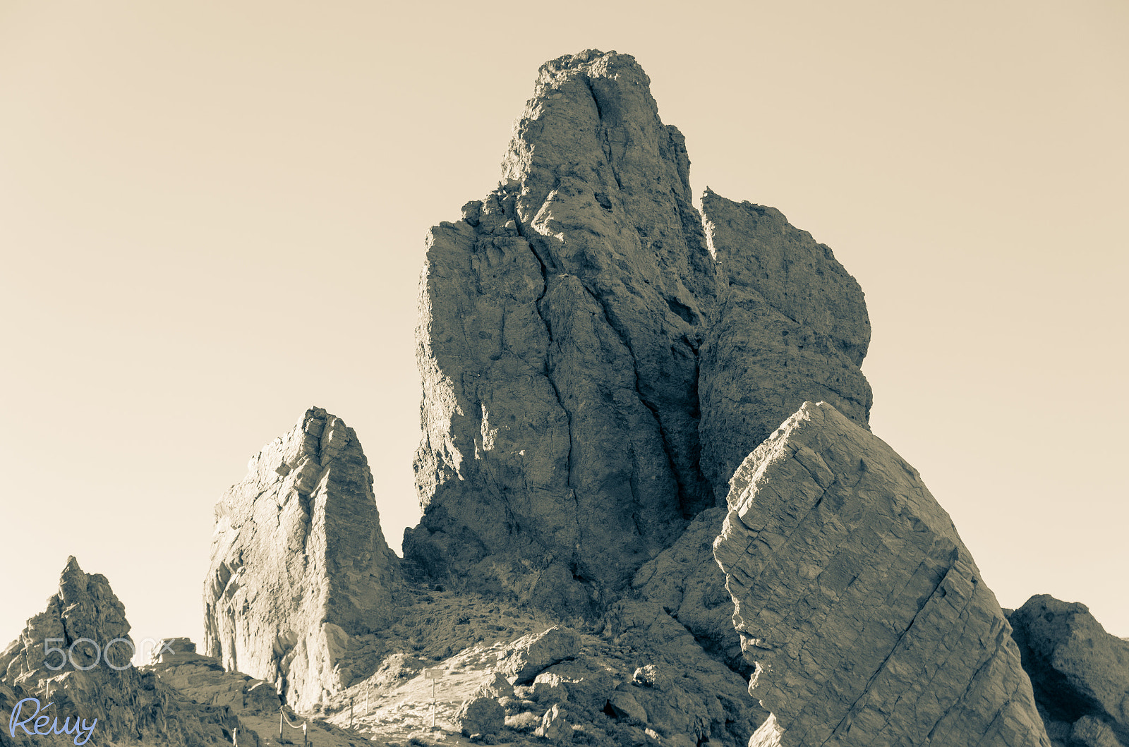 Pentax K-30 + Sigma sample photo. Sepia rock photography