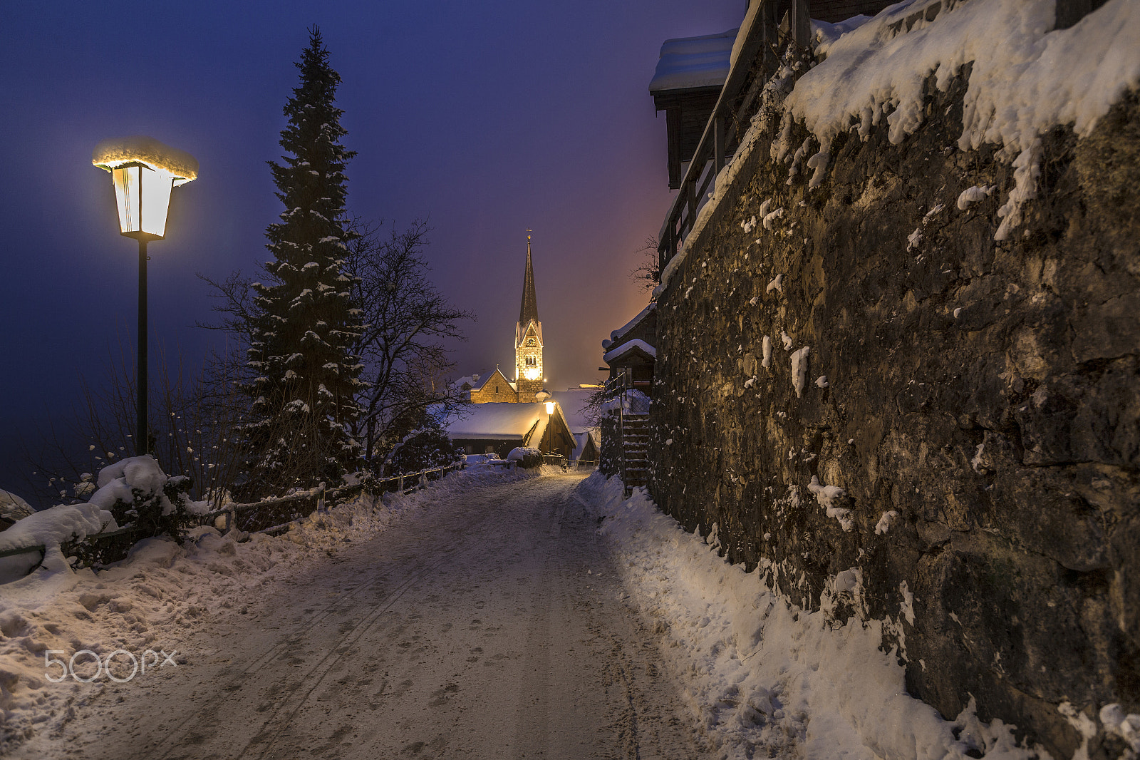 Canon EOS-1D X + Canon EF 16-35mm F2.8L USM sample photo. Blue hour- hallstatt photography