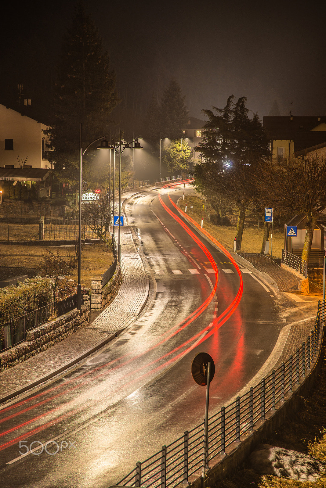 Nikon D800E sample photo. Rain and fog photography