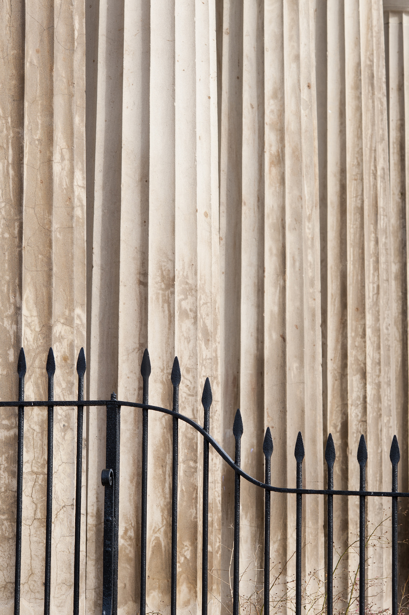 Nikon D700 sample photo. Fence in front of columns photography