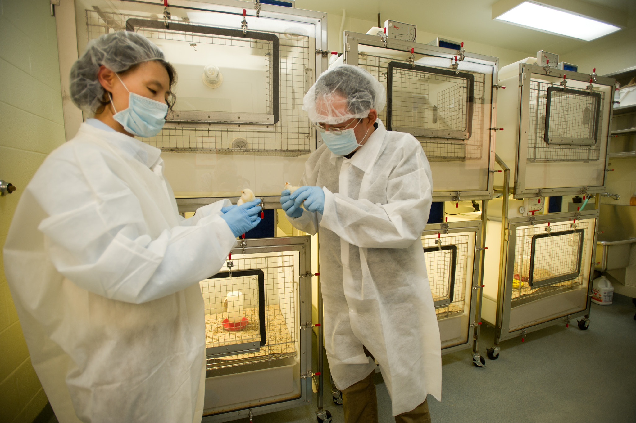 Nikon AF-S Nikkor 17-35mm F2.8D ED-IF sample photo. Scientists conducting an experiment in a laboratory photography