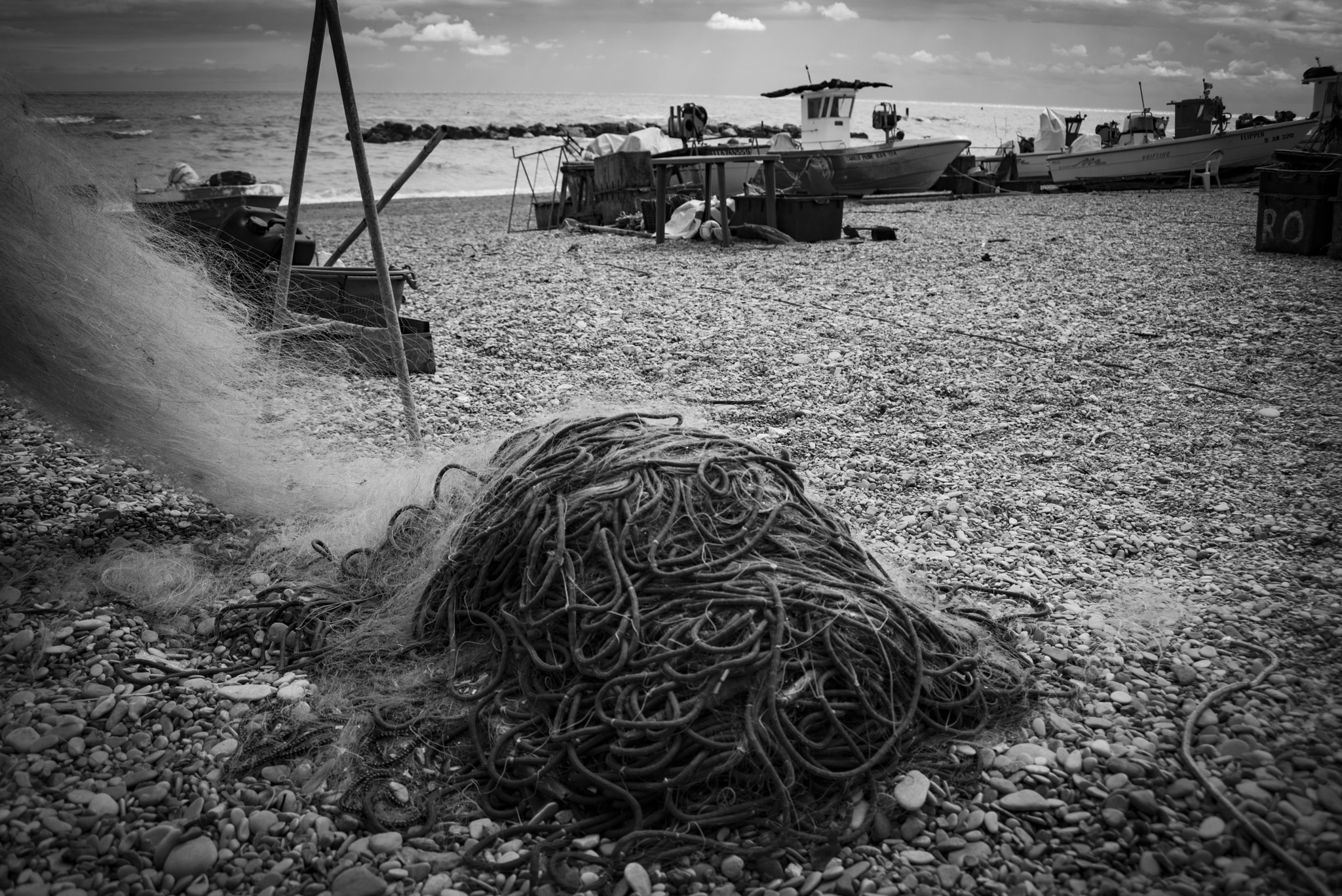 AF Zoom-Nikkor 28-70mm f/3.5-4.5D sample photo. Fish nets photography