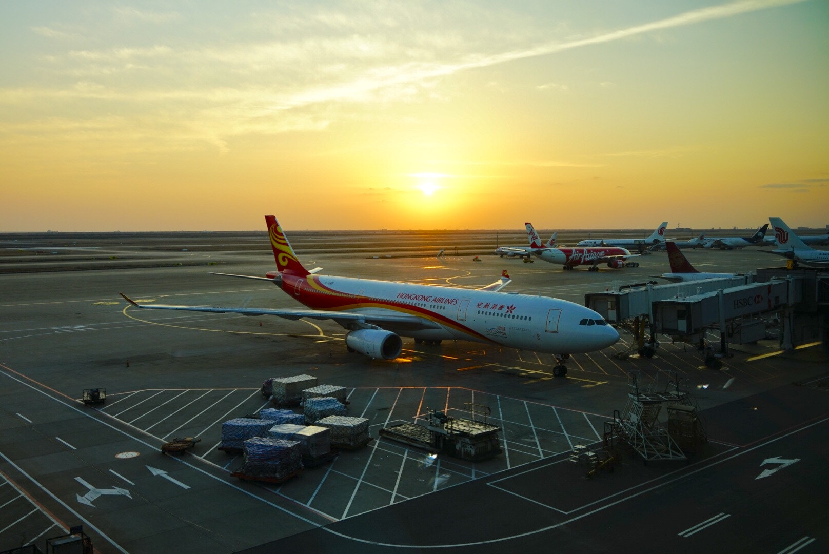 Sony Cyber-shot DSC-RX1R II sample photo. Sunset in airport photography