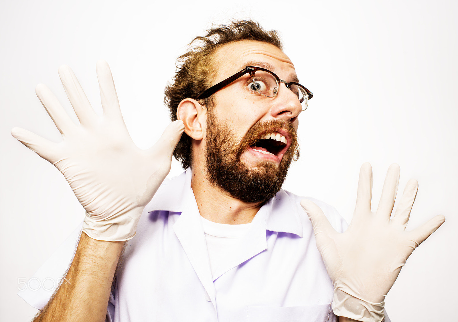 Nikon D800 + Nikon AF-S Nikkor 35mm F1.4G sample photo. Mad scientist rubber gloves photography